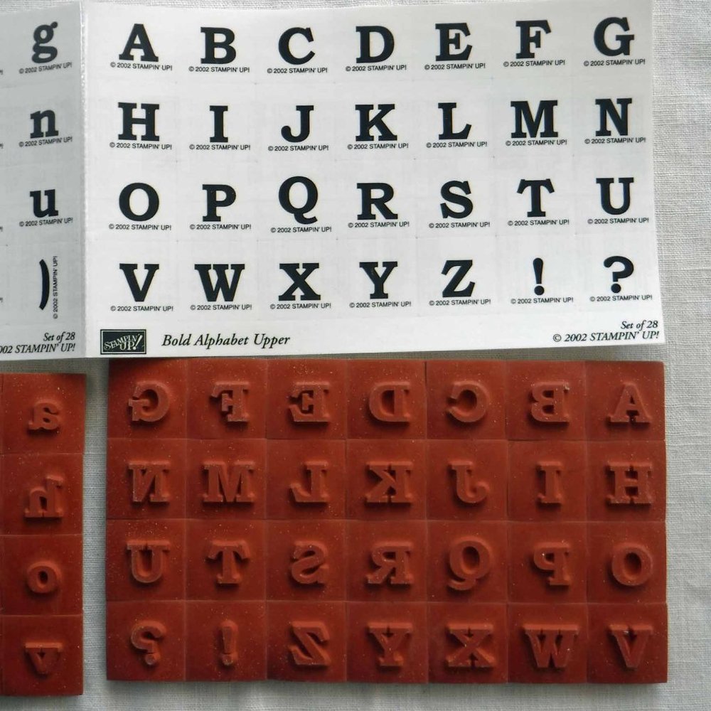 Stampin' Up! Bold Alphabet Upper & Lower Stamp Set